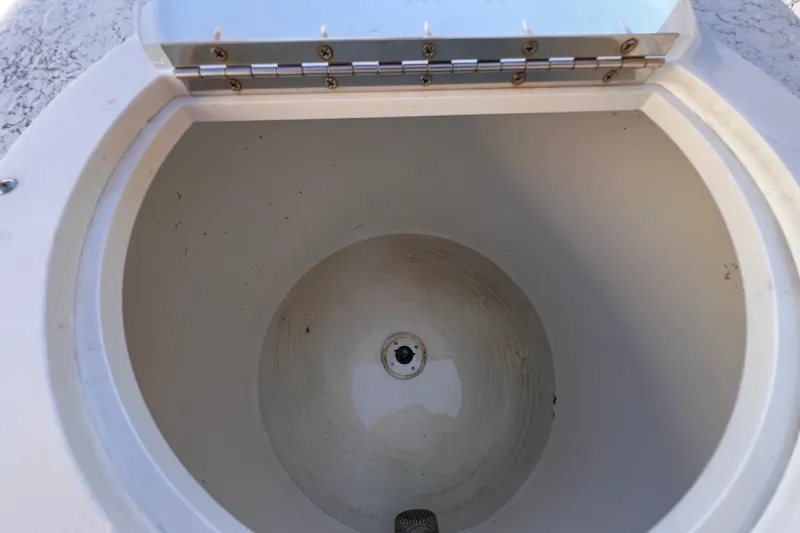 Slide: The Image of 2017 Panga Minsa boat interior with circular hatch and textured surface. - 19