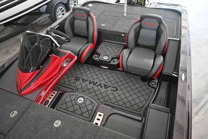 Slide: The Image of 2026 Caymas CX20 PRO boat interior with dual seats and sleek design. - 5