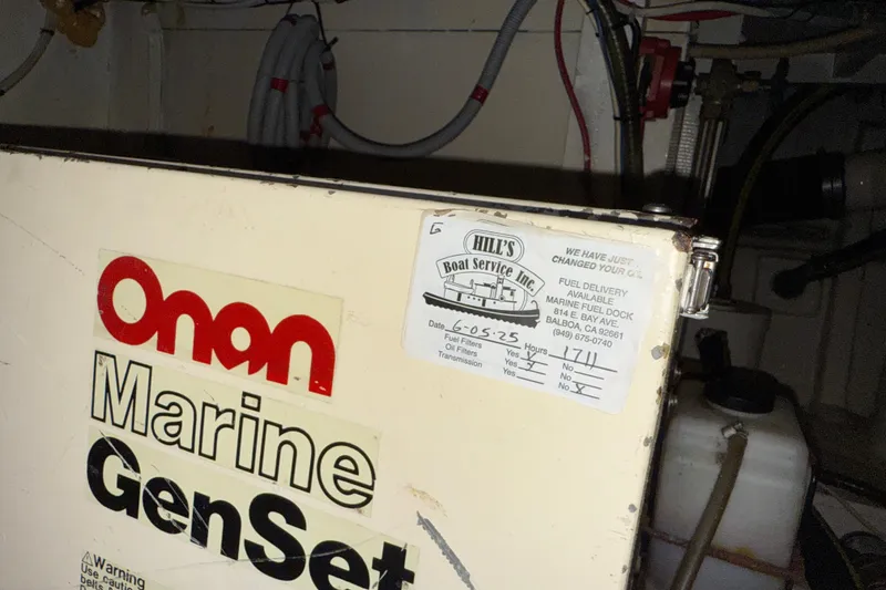 Slide: The Image of Onan Marine GenSet in 1991 Kong & Halvorsen Island Gypsy boat engine room. - 32