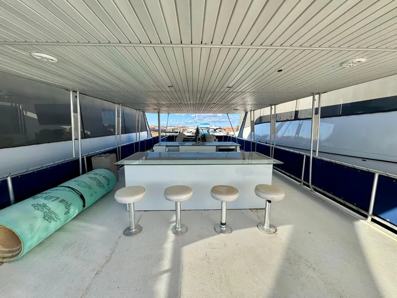 Slide: The Image of Spacious deck of 2013 Bravada Bella Luna Share #8 with bar and stools. - 27