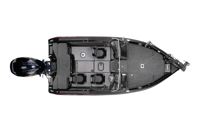 Slide: The Image of 2026 Skeeter WX1910 boat interior with sleek dashboard and comfortable seating. - 9