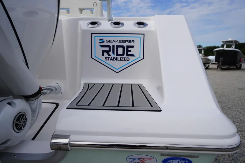 Slide: The Image of 2026 Tidewater 282 CC Adventure boat with Seakeeper Ride stabilization system. - 62