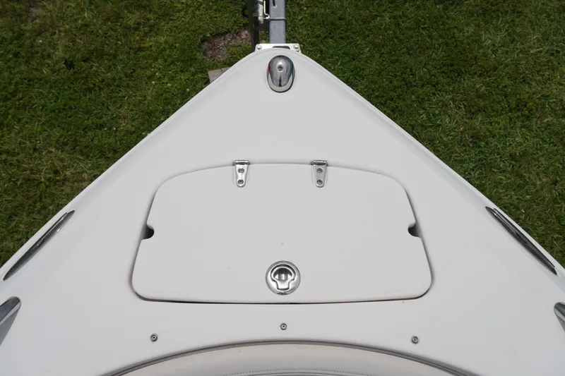 Slide: The Image of Bow of 2003 Chaparral 230 SSi boat with storage compartment, viewed from above. - 42