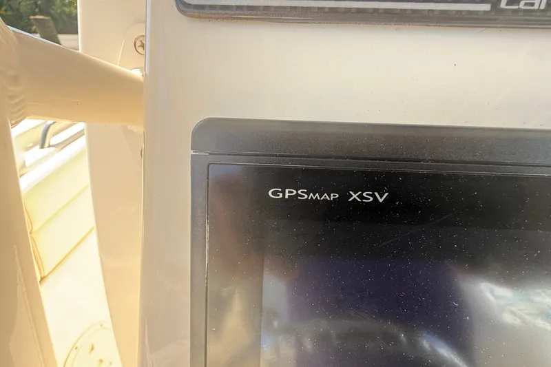 Slide: The Image of GPSMap XSV display on 2017 Grady-White Canyon 271 FS boat console. - 30