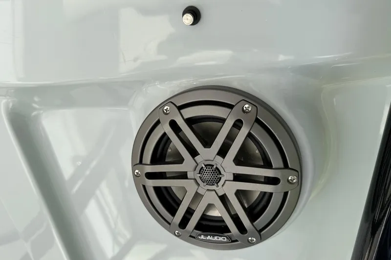 Slide: The Image of JL Audio speaker on 2026 Sea Hunt Ultra 229 boat. - 19