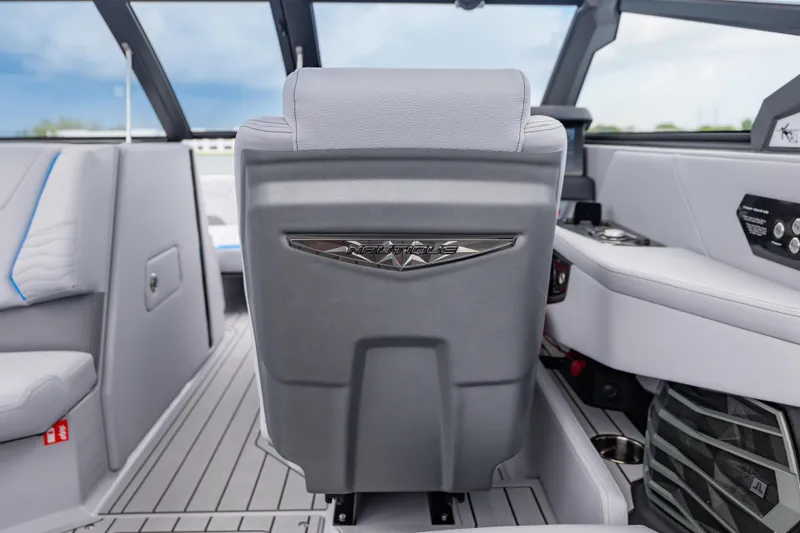 Slide: The Image of 2026 Nautique Super Air Nautique G23 interior with sleek, modern design and comfortable seating. - 5