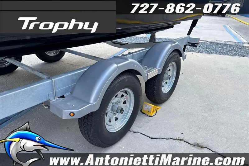 Slide: The Image of Trailer for 2026 Trophy T22 Center Console boat at Antonietti Marine. - 9