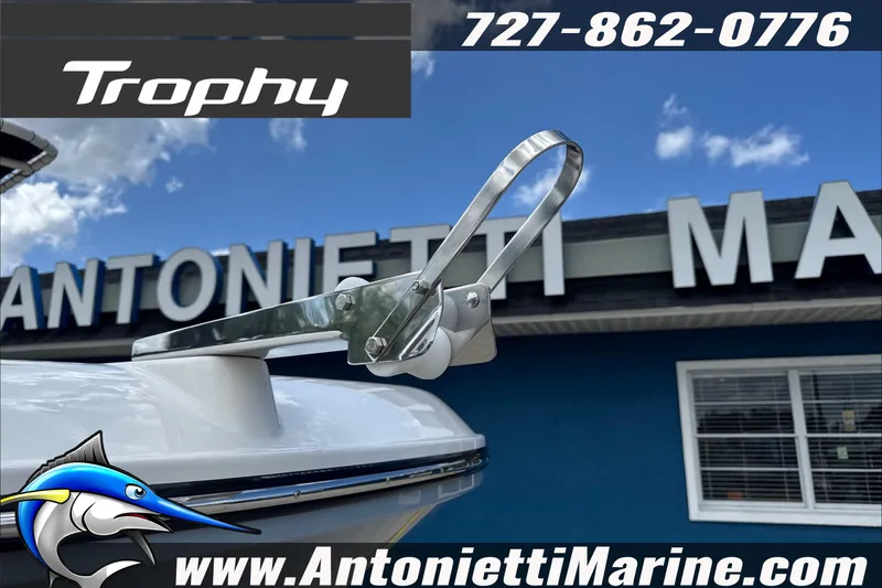 Slide: The Image of 2026 Trophy T22CC Center Console boat at Antonietti Marine dealership. - 8