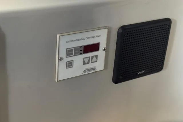 Slide: The Image of Environmental control unit on 1992 Mediterranean 38 Convertible yacht interior. - 19