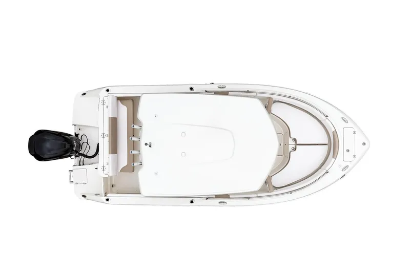 Slide: The Image of Manufacturer Provided Image: Top view of a 2022 Robalo R222 Center Console boat. - 25