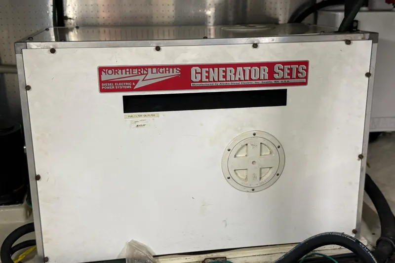 Slide: The Image of Northern Lights generator set on 1998 Kadey-Krogen 48' Northsea Widebody Pilothouse. - 32