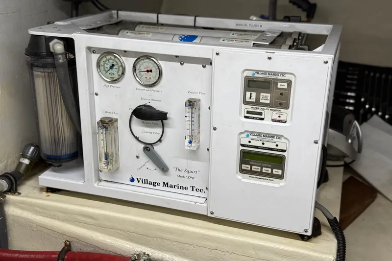 Slide: The Image of Village Marine Tec. water filtration system on a 1998 Kadey-Krogen 48' Northsea Widebody Pilothouse. - 33