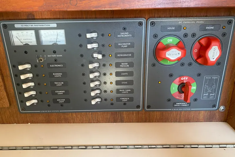 Slide: The Image of elec panel at nav station - 15