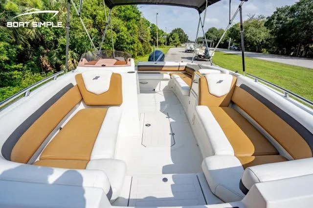 Slide: The Image of 2022 Starcraft SVX 191 OB boat with spacious seating and modern design. - 12