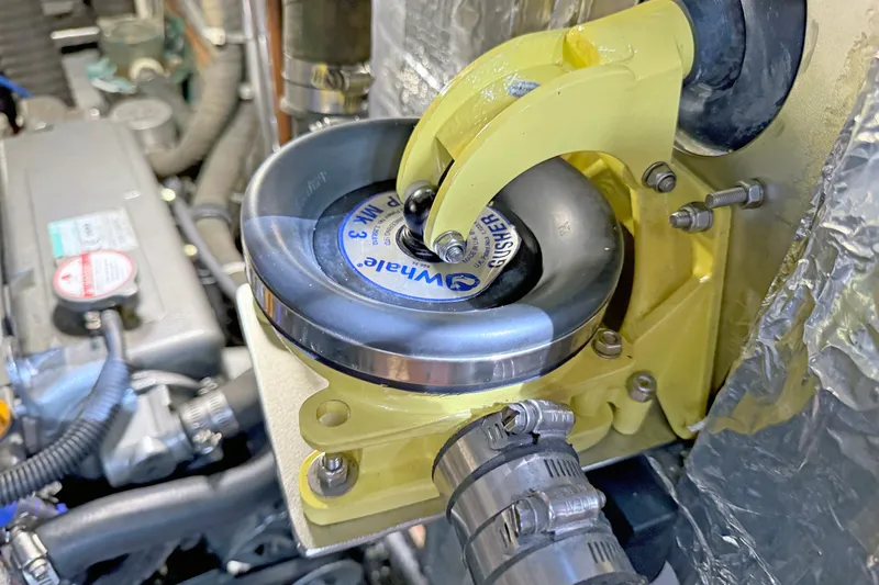 Slide: The Image of Engine component of a 2012 Hylas 49CC with Whale Gusher pump. - 151