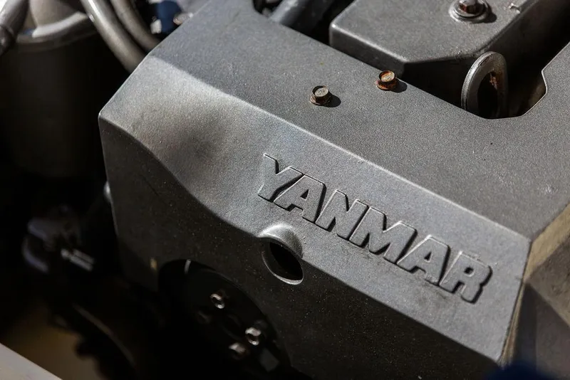 Slide: The Image of Close-up of Yanmar engine in 2003 Hinckley T29R boat. - 17