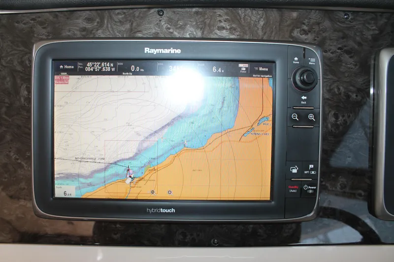 Slide: The Image of Raymarine navigation display on 2015 Sea Ray 470 Sundancer yacht. - 21
