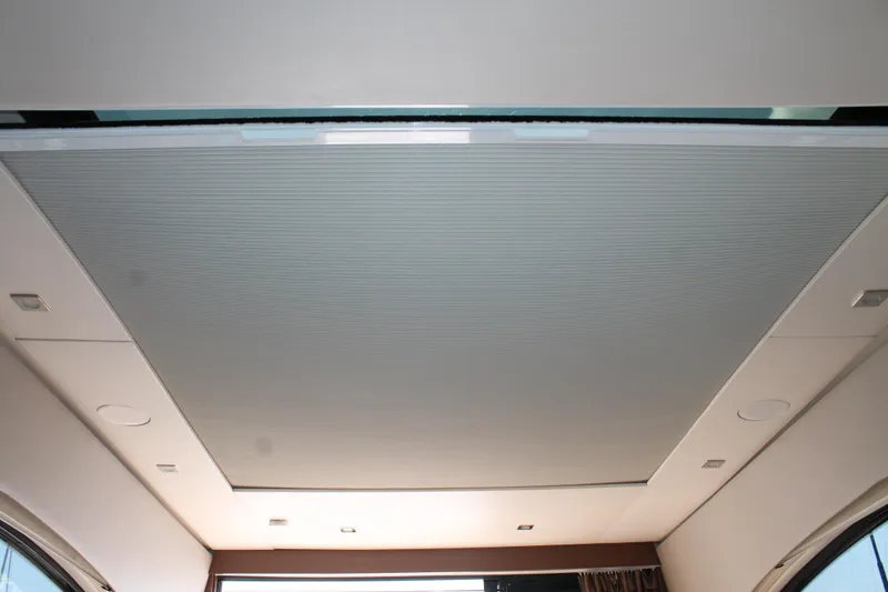 Slide: The Image of Ceiling view of 2015 Sea Ray 470 Sundancer yacht interior with modern design. - 26