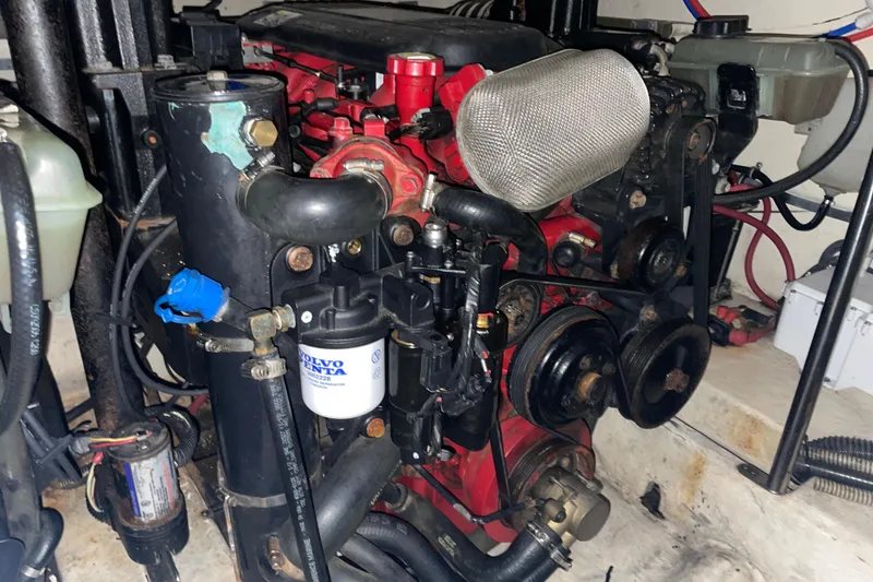 Slide: The Image of Engine of a 2008 Formula 34 Performance Cruiser with Volvo Penta components. - 32