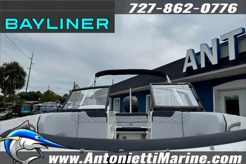 Slide: The Image of 2026 Bayliner Element E17 boat at Antonietti Marine dealership. - 8