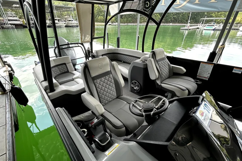 Slide: The Image of 2025 Godfrey AquaPatio 255 SDC Slide interior with luxurious seating and modern design. - 11