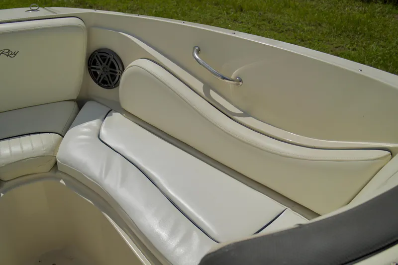 Slide: The Image of Interior seating of a 2008 Sea Ray 230 Select Fission boat. - 9
