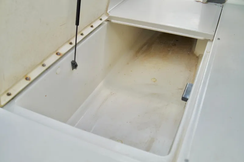 Slide: The Image of Storage compartment of a 2008 Sea Ray 230 Select Fission boat. - 29
