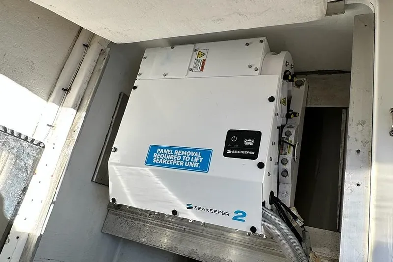 Slide: The Image of 2020 Cape Horn 31 T boat with twin 350 engines on a trailer. - 5