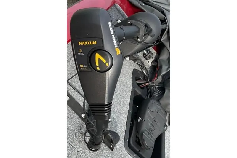 Slide: The Image of Minn Kota Maxxum trolling motor on 2022 Tracker Pro Team 190 TX Tournament Edition boat. - 16