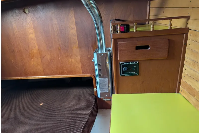 Slide: The Image of 1987 Cascade Center Cockpit interior with wood paneling and solenoid control. - 53