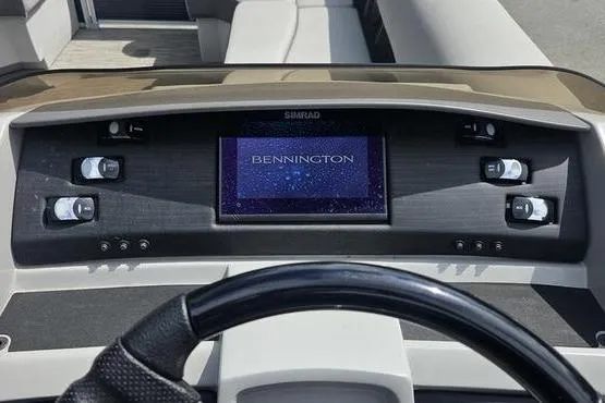 Slide: The Image of Dashboard of 2020 Bennington SXP 21 SLXP boat with Simrad display. - 12