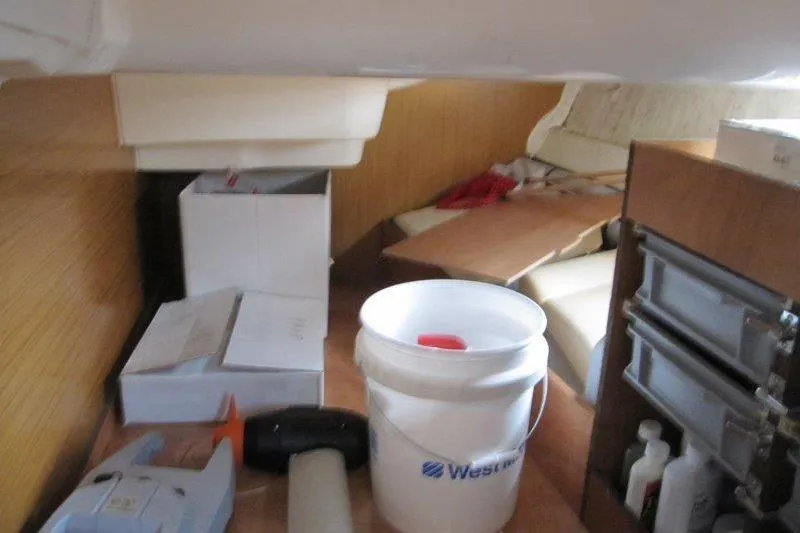 Slide: The Image of Interior of 2008 Jeanneau Sun Odyssey 39i sailboat with storage and equipment. - 26