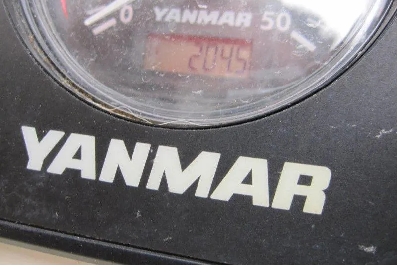 Slide: The Image of Close-up of Yanmar engine gauge on 2008 Jeanneau Sun Odyssey 39i sailboat. - 29