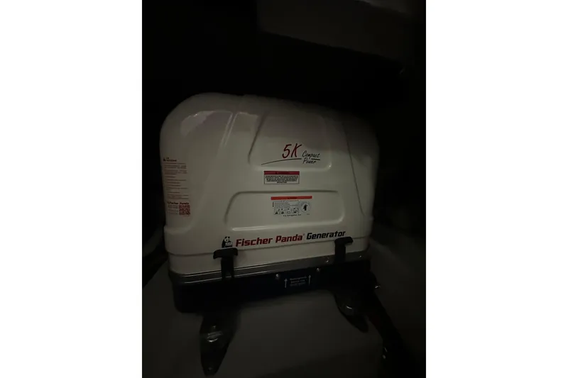Slide: The Image of Fischer Panda generator in 2024 Galeon 325 GTO yacht, compact power solution. - 7