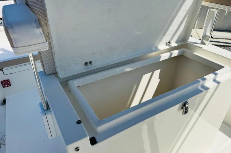 Slide: The Image of Open storage compartment on 2023 Banks Panga 23 Center Console boat. - 7
