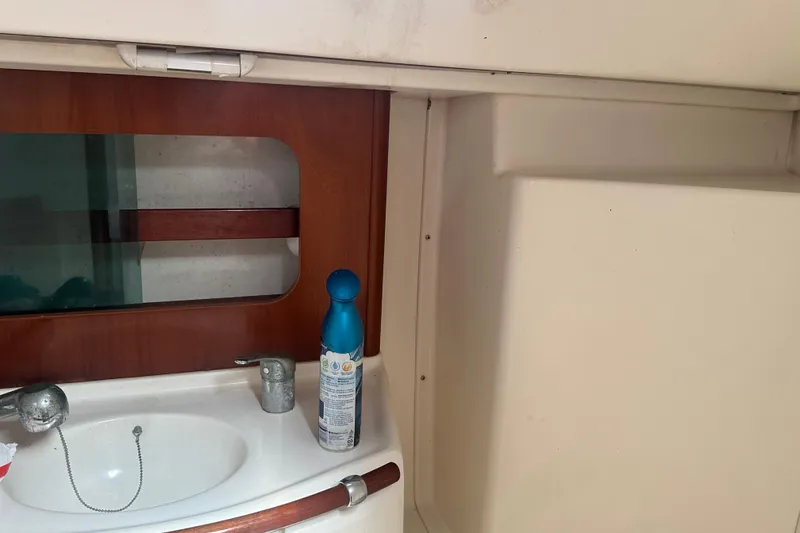 Slide: The Image of Bathroom sink area in a 2003 Beneteau Oceanis Clipper 331 yacht. - 62