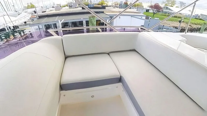 Slide: The Image of Luxurious seating area on 2018 Princess S60 yacht deck. - 24