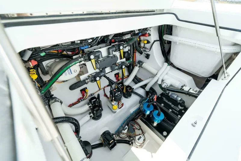 Slide: The Image of 2025 Valhalla Boatworks 29 Center Console - Engine Room - 16