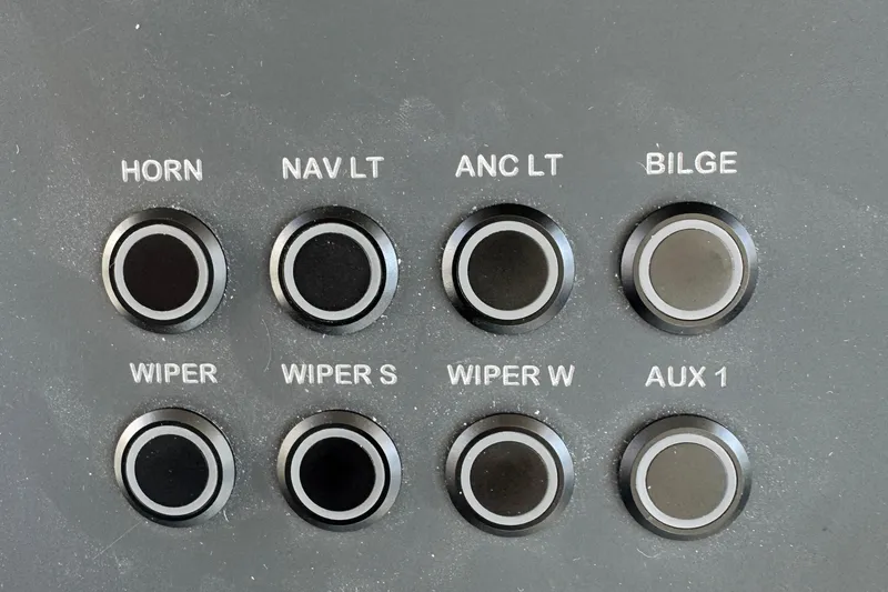 Slide: The Image of Control panel of Nimbus Commuter 9, 2025 model, featuring various function buttons. - 18