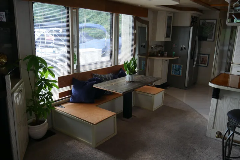 Slide: The Image of Luxurious 1996 STARDUST Cruiser kitchen with modern appliances and elegant wooden finishes. - 14