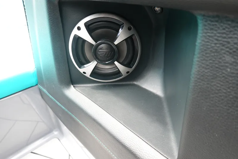 Slide: The Image of Speaker detail in 2021 Malibu Wakesetter 22 LSV boat interior. - 28