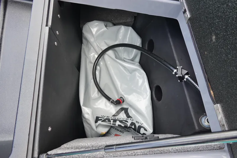Slide: The Image of Ballast compartment of 2021 Malibu Wakesetter 22 LSV with FatSac weight bag. - 37