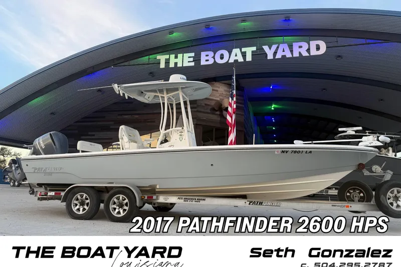 The Image of 2017 Pathfinder 2600 HPS boat displayed at The Boat Yard, Louisiana. - 0