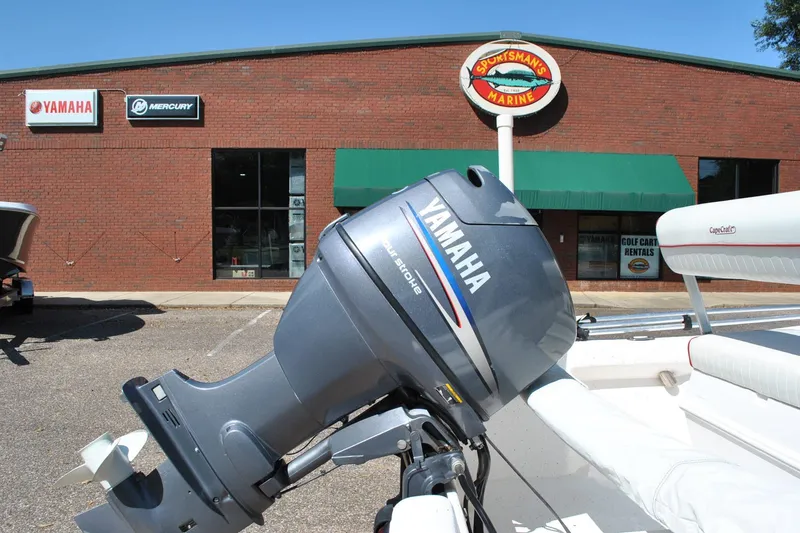 Slide: The Image of 2003 Cape Craft 16 boat with Yamaha outboard motor at Sportsman's Marine dealership. - 23