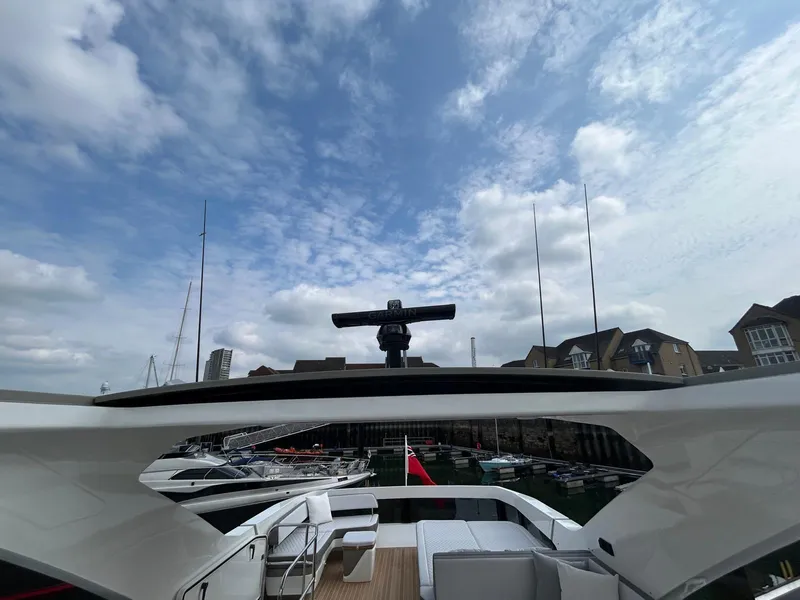 Slide: The Image of Luxurious bathroom interior of 2025 Pearl 63 yacht with modern fixtures and elegant design. - 35