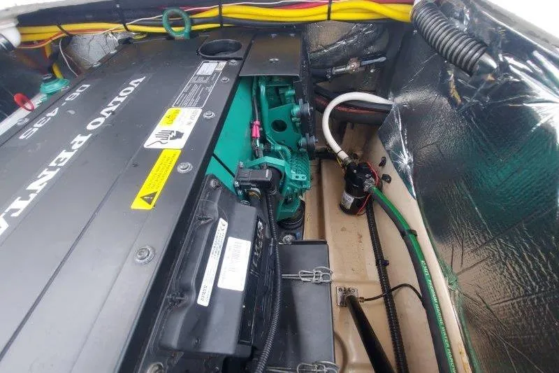 Slide: The Image of Engine compartment of a 2018 Cutwater C-30 CB with Volvo Penta engine. - 72