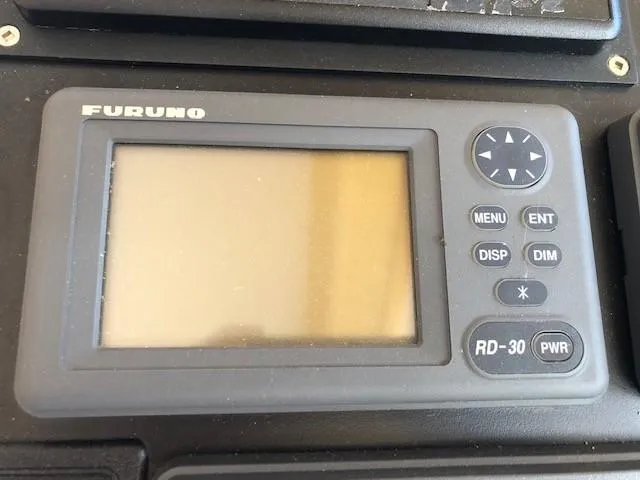 Slide: The Image of Furuno RD-30 marine display on 1989 Custom Aluminum Pilothouse J Simpson. - 35