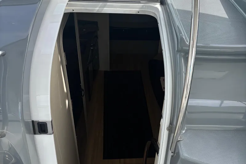 Slide: The Image of Entrance to 2015 Formula 37 Performance Cruiser, showcasing sleek interior and modern design. - 28