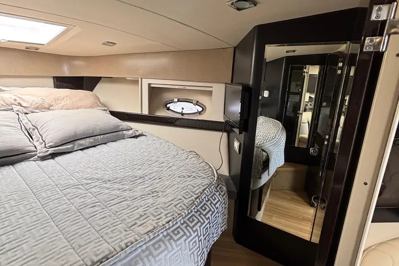 Slide: The Image of Interior of 2015 Formula 37 Performance Cruiser with cozy bed and modern design. - 36