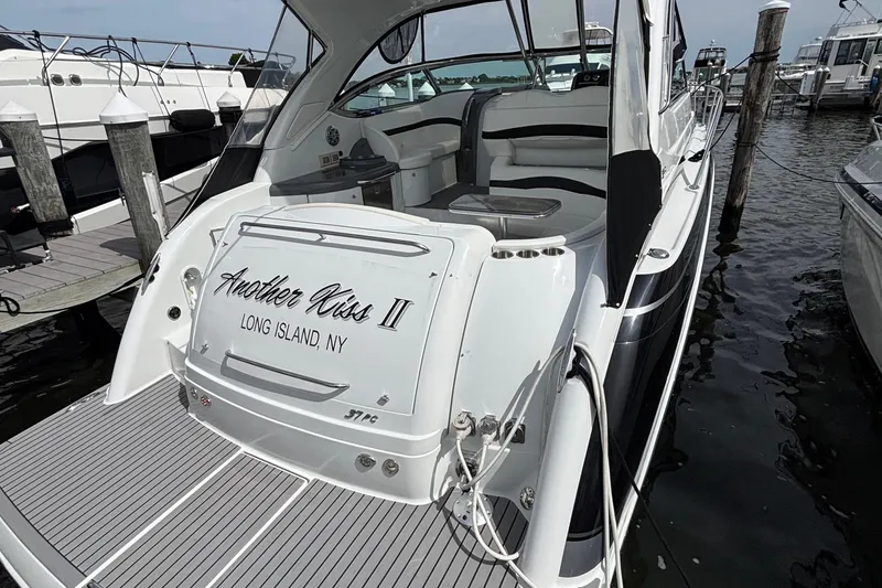 Slide: The Image of 2015 Formula 37 Performance Cruiser docked in Long Island, NY marina. - 8